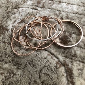 8 “Rose Gold” Bangles